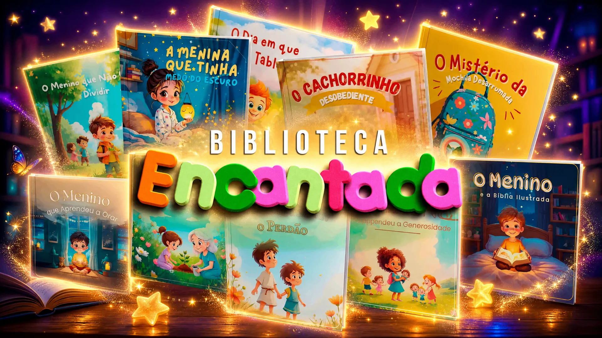 Biblioteca Encantada — mockup